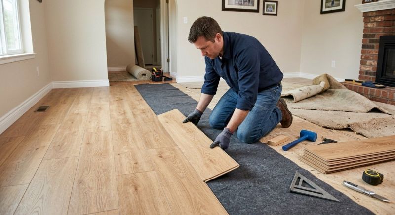 Laminate Floor Remodeling in Quincy, MA