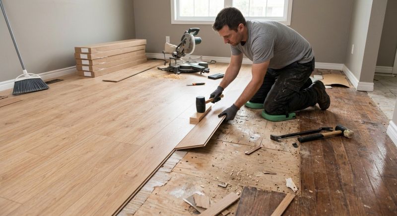 Laminate Floor Replacement in Attleboro Falls, MA