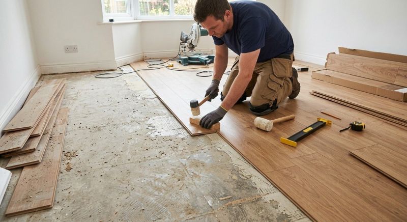 Laminate Floor Replacement in Foxboro, MA