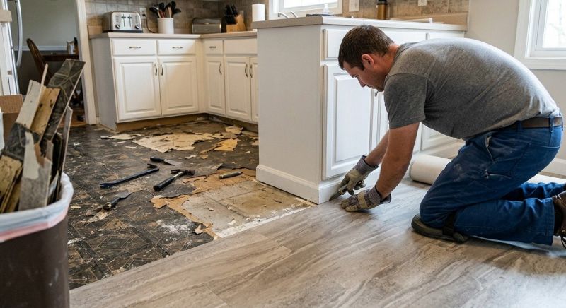 Linoleum Floor Installation in Brockton, MA