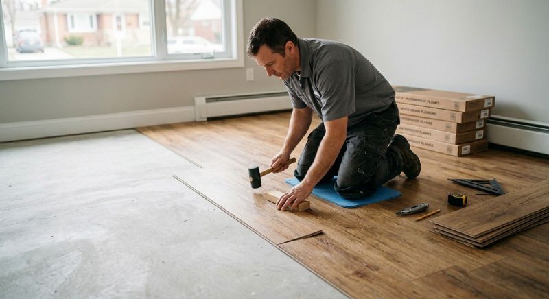 Linoleum Floor Installation in Brookline, MA