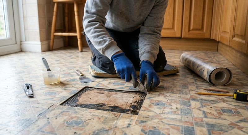 Linoleum Floor Installation in Hyde Park, MA