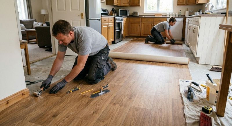 Linoleum Floor Installation in Quincy, MA