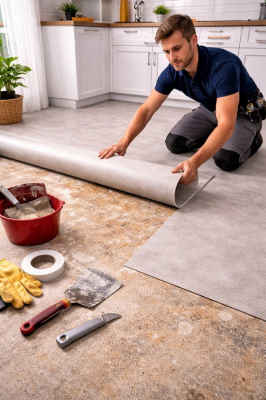 Linoleum Floor Installation in Lincoln, MA