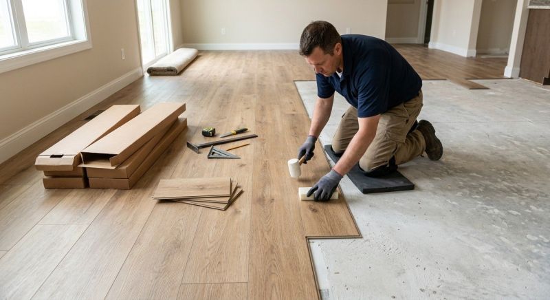 Luxury Vinyl Tile Installation in Dedham, MA