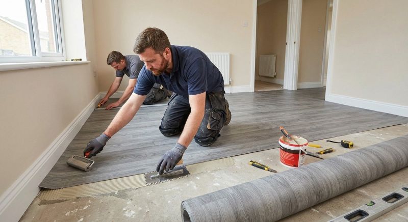 Sheet Vinyl Installation in Chestnut Hill, MA