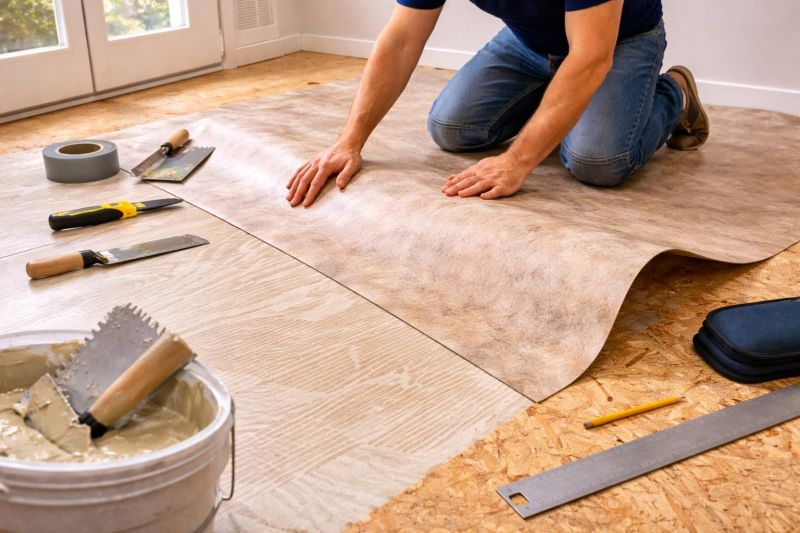 Sheet Vinyl Installation in Marshfield, MA